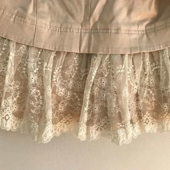 Robert RodriguezLace-Trimmed Tan Jacket